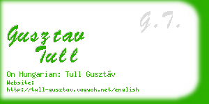 gusztav tull business card